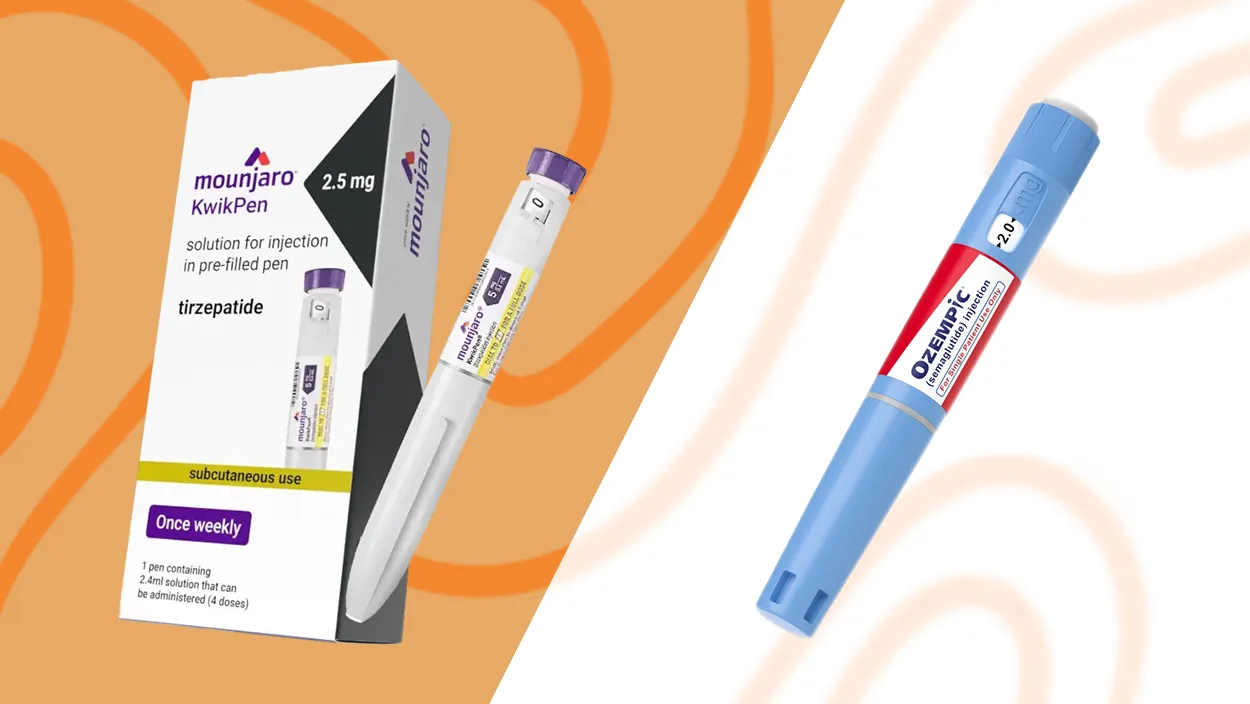 Mounjaro vs Ozempic comparison of weekly injection pens UK 2026