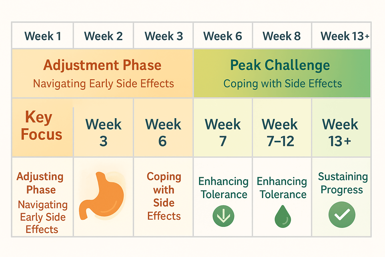 Ozempic side effects week by week timeline guide semaglutide nausea management UK Mymetabolism 2026