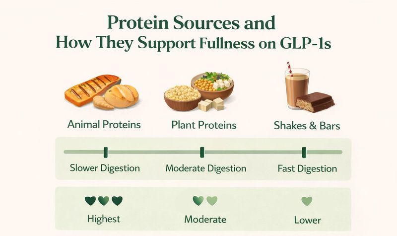 Protein on GLP-1 medications muscle preservation Mounjaro Ozempic Wegovy high protein foods UK Mymetabolism guide 2026