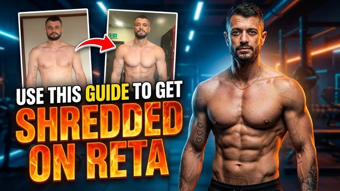 Retatrutide exercise guide showing resistance training and cardio programme for preserving muscle during GLP-1 weight loss treatment
