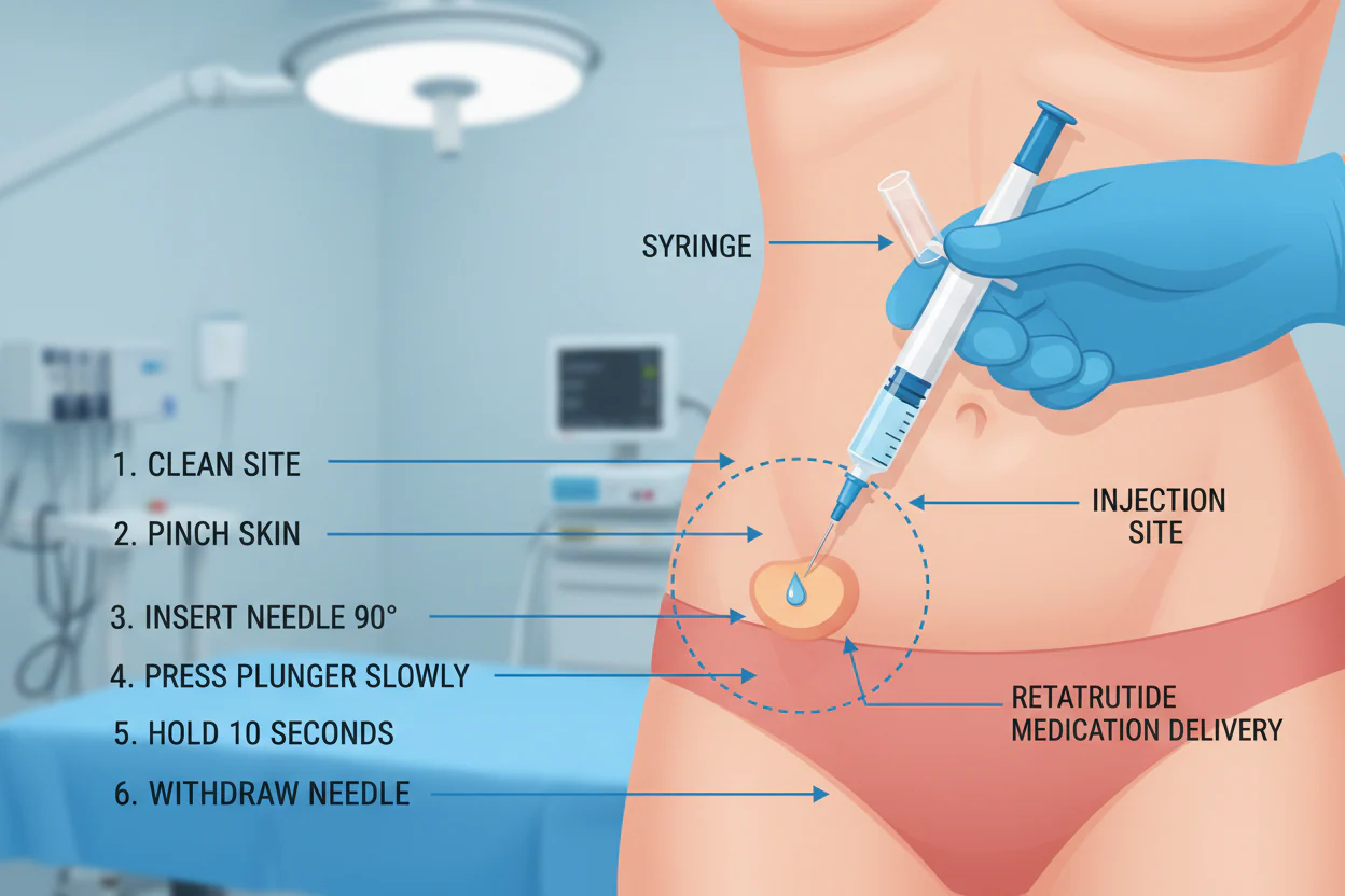 How to inject CagriReta cagrilintide semaglutide injection guide separate sites UK Mymetabolism