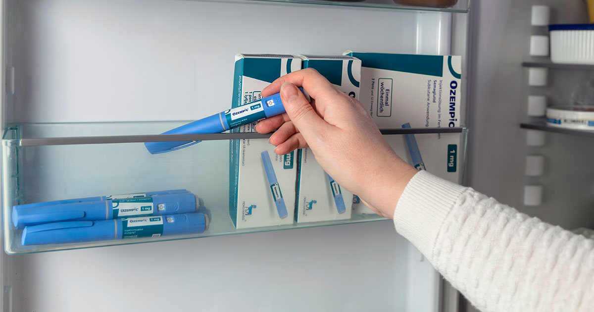 How to store GLP-1 medications — Mounjaro Wegovy Ozempic pens stored correctly in fridge UK Mymetabolism storage guide
