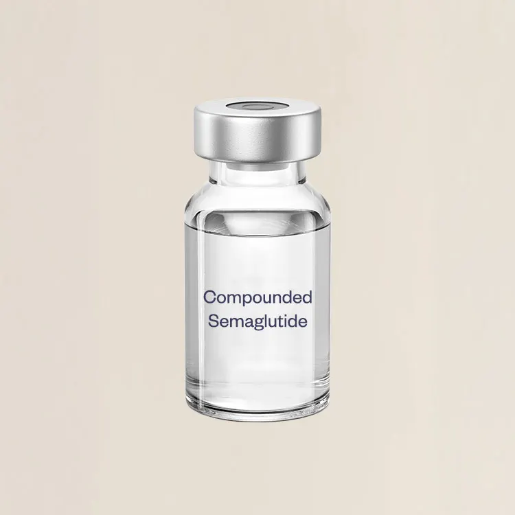 Compounded semaglutide vials compared with a licensed Wegovy pen