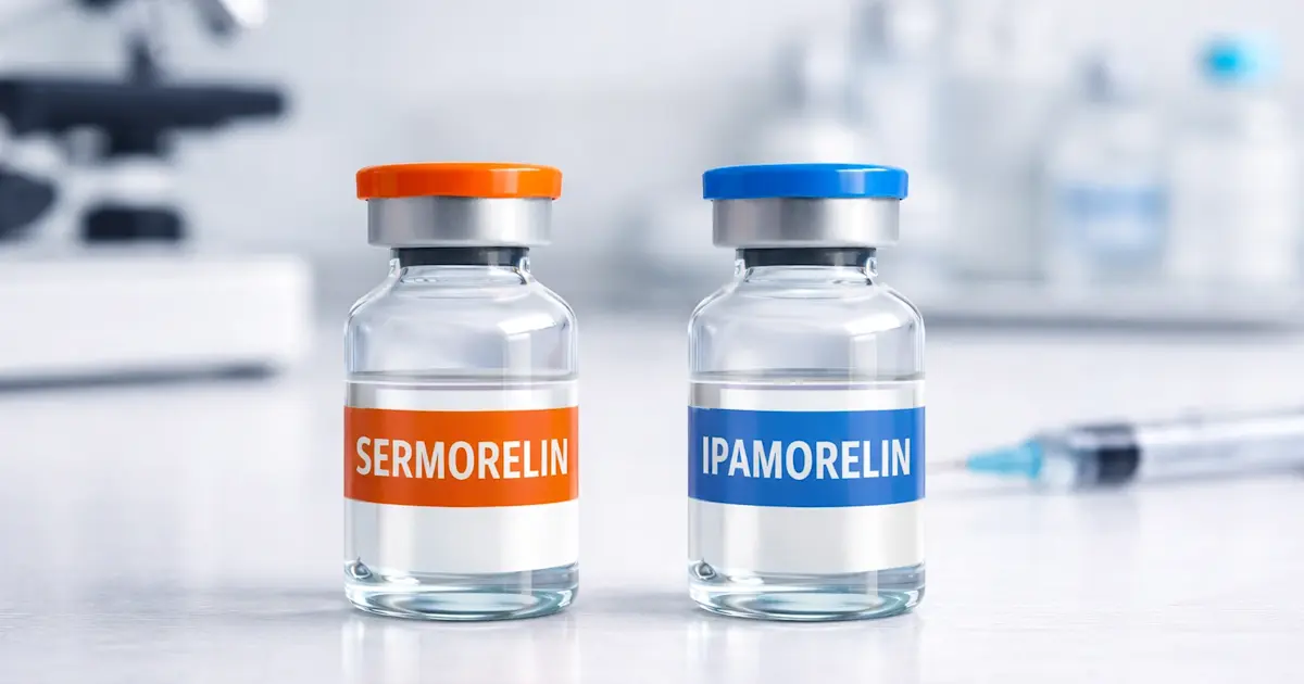 Sermorelin vs ipamorelin growth hormone peptides UK comparison Mymetabolism